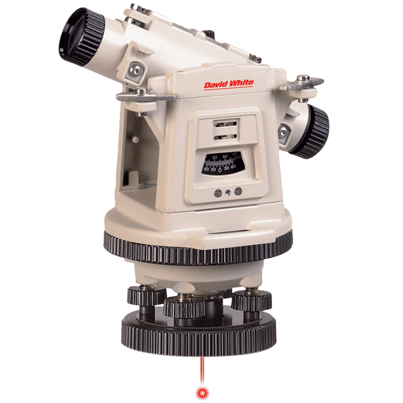 David White LT8-300 Universal Level Transit with Laser Plummet