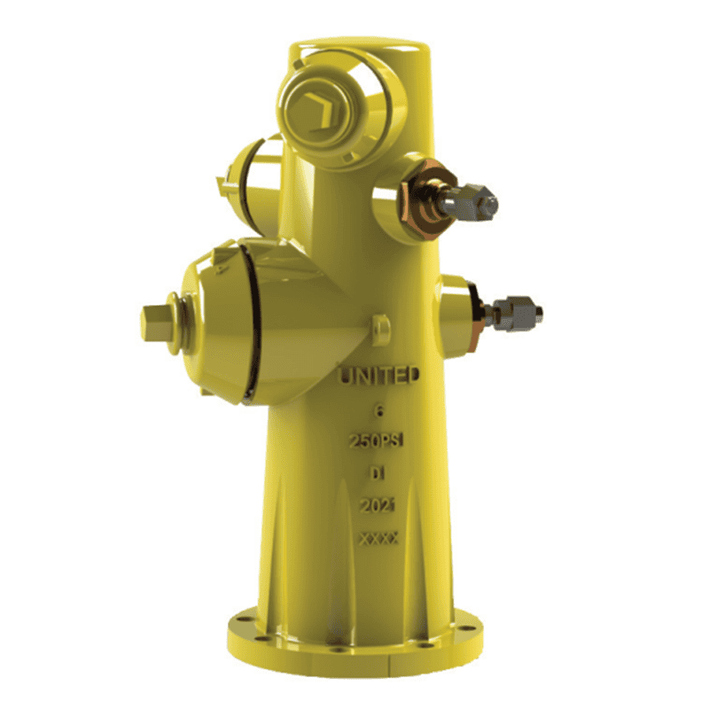 Fireflo F-08 Wet Barrel Fire Hydrant in Yellow