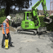 DD120 Utility Locator finding underground cable on construction site