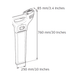 Leica DD130 Pipe and Cable Locator Dimensions Diagram