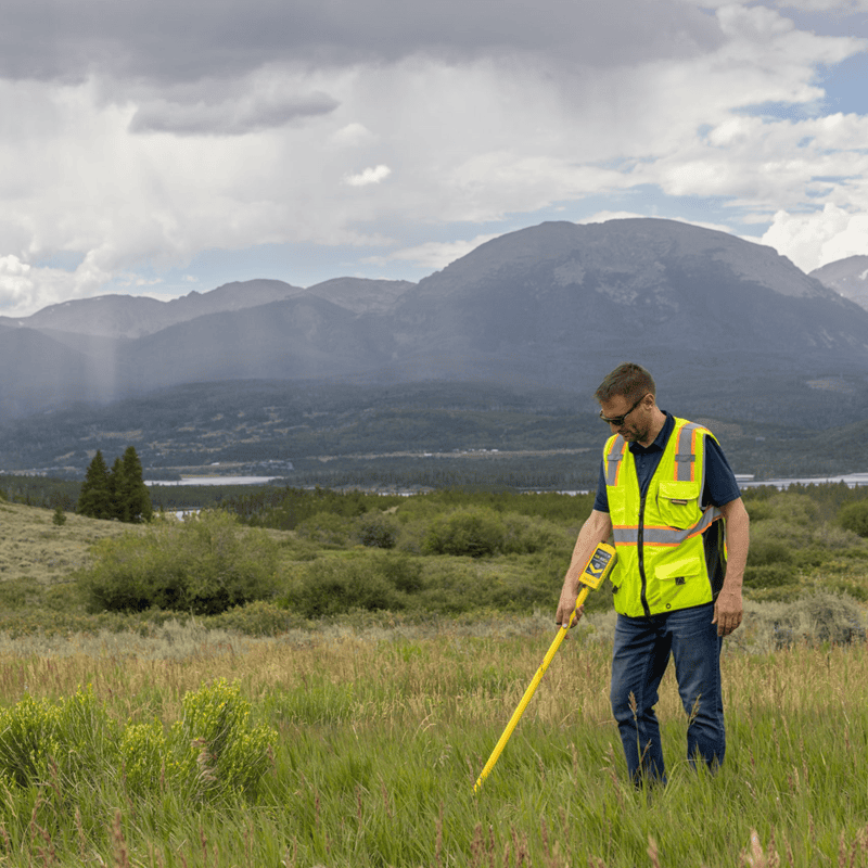 Schonstedt GA-52 Magnetic Locator being used in the field for UXO operations