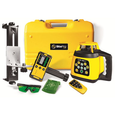 SitePro KS 100HVG Green Rotary Laser Level Equipment Kit