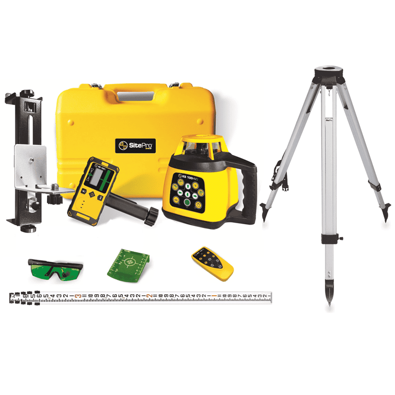 SitePro KS 100HVG Green Rotary Laser Level