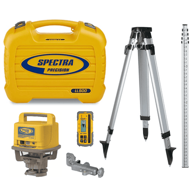 Spectra LL500 Laser Level Equipment Kit