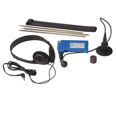 LD-7 Water Leak Detector Equipment Including Amplifier, Microphone, and Headphones