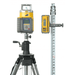 Close up of the Measuring Rod and Tripod for the Spectra GL622 Dual Grade Laser